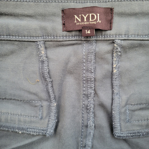 NYDJ Sadie Slim Pant Women's Blue Stone 14 Inseam 29" Women's NWT - Picture 8 of 8